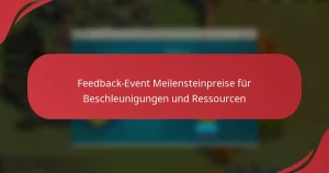 Feedback-Event Meilensteinpreise für Beschleunigungen und Ressourcen