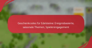 Geschenkcodes für Edelsteine: Ereignisbasierte, saisonale Themen, Spielerengagement