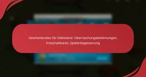 Geschenkcodes für Edelsteine: Überraschungsbelohnungen, Freischaltbares, Spielerbegeisterung