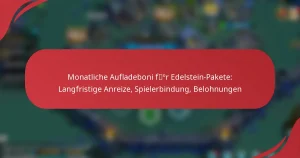 Monatliche Aufladeboni für Edelstein-Pakete: Langfristige Anreize, Spielerbindung, Belohnungen