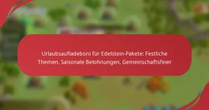 Urlaubsaufladeboni für Edelstein-Pakete: Festliche Themen, Saisonale Belohnungen, Gemeinschaftsfeier