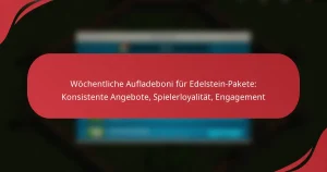 Wöchentliche Aufladeboni für Edelstein-Pakete: Konsistente Angebote, Spielerloyalität, Engagement